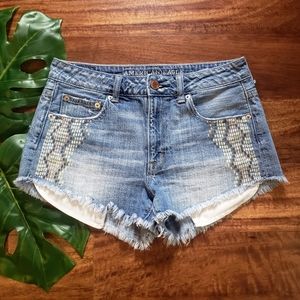 American Eagle Hi-Rise Festival Shorts